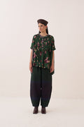 Zamrud Short Sleeve Pintuck Top - view 1