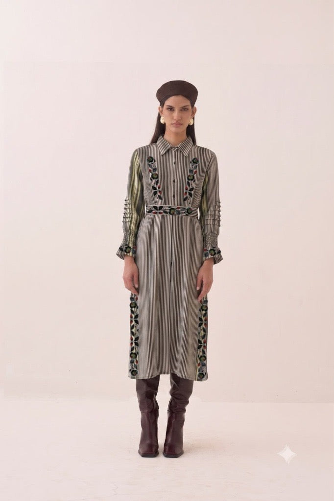 Rekha B/W Blommist Dress - view 4