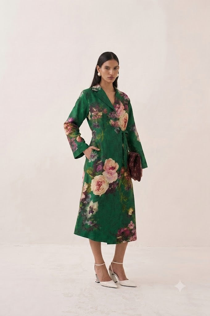 Rosarium Tie knot Trench Dress - view 1