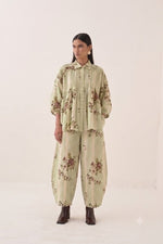 Bagiya Floral Pintuck Top