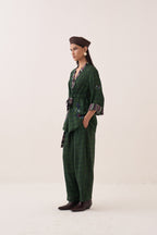 Gingham Green Jacket Set - view 2