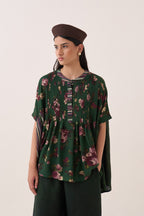 Zamrud Short Sleeve Pintuck Top - view 2
