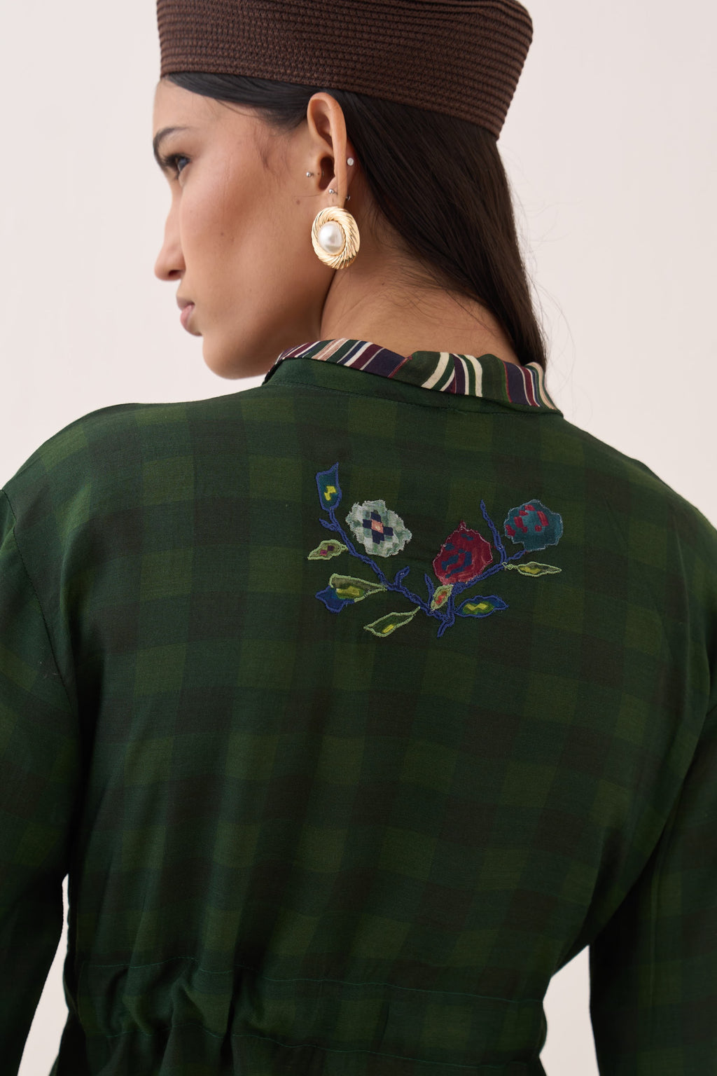 Gingham Green Jacket Set - view 6