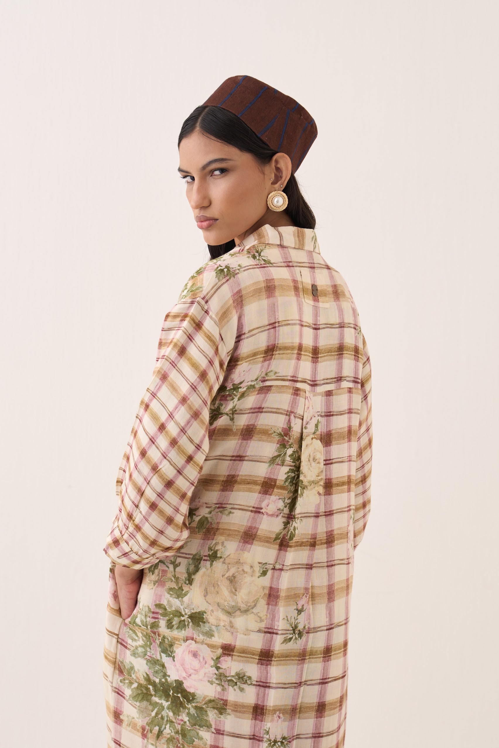 Jaali Rose Trench Jacket Set - view 8