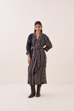 Tara Blue Wrap Trench