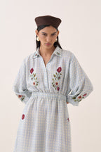 Gingham Poem Dress - view 3