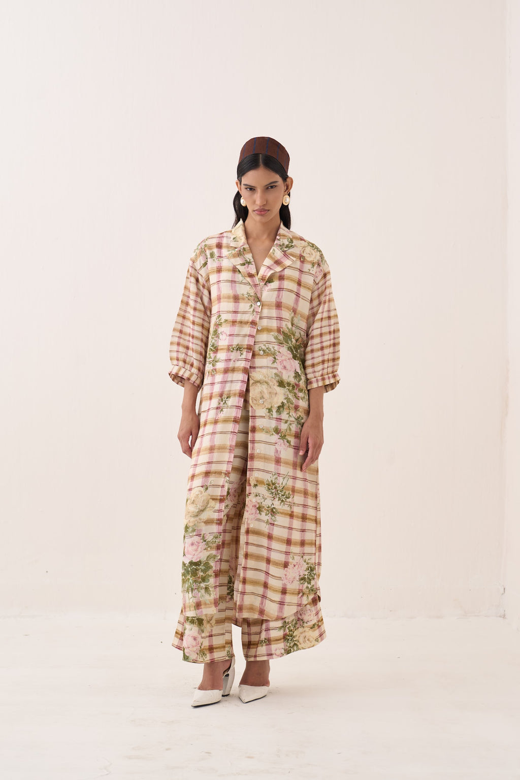 Jaali Rose Trench Jacket Set - view 1