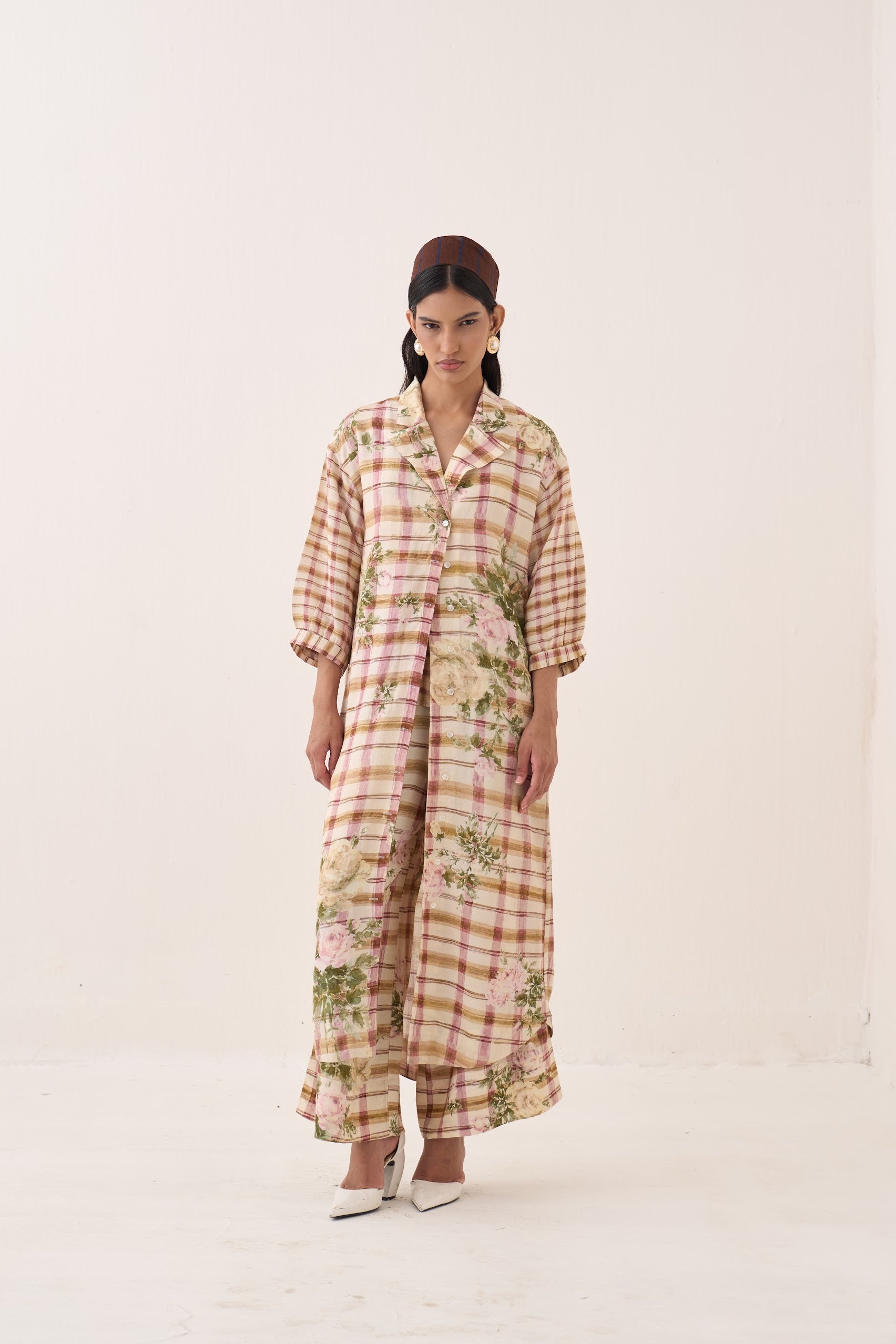 Jaali Rose Trench Jacket Set - view 1