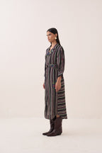 Rekha Blue Wrap Trench - view 5