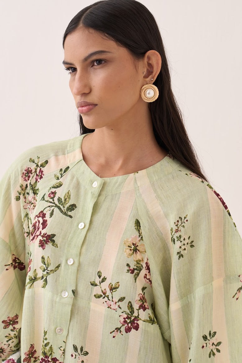 Bagiya Bubble Sleeve Aline Dress Set - view 4
