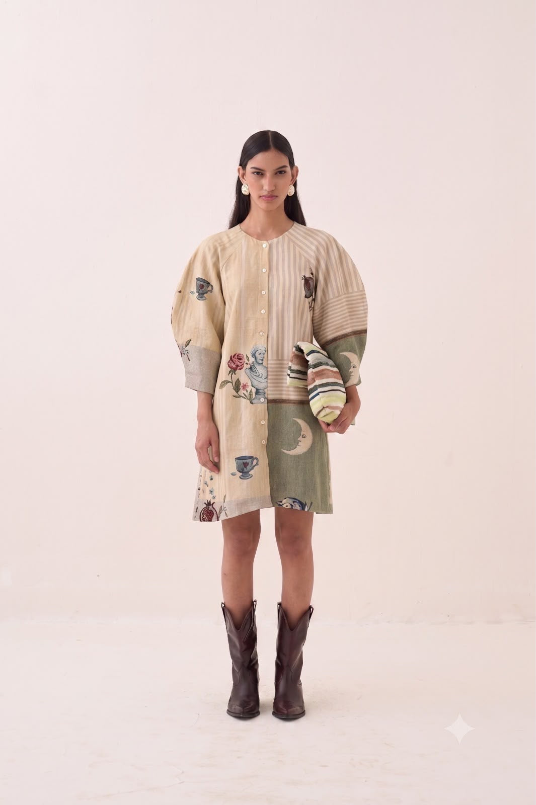 Nakshatra Bubble Sleeve Dress - view 3