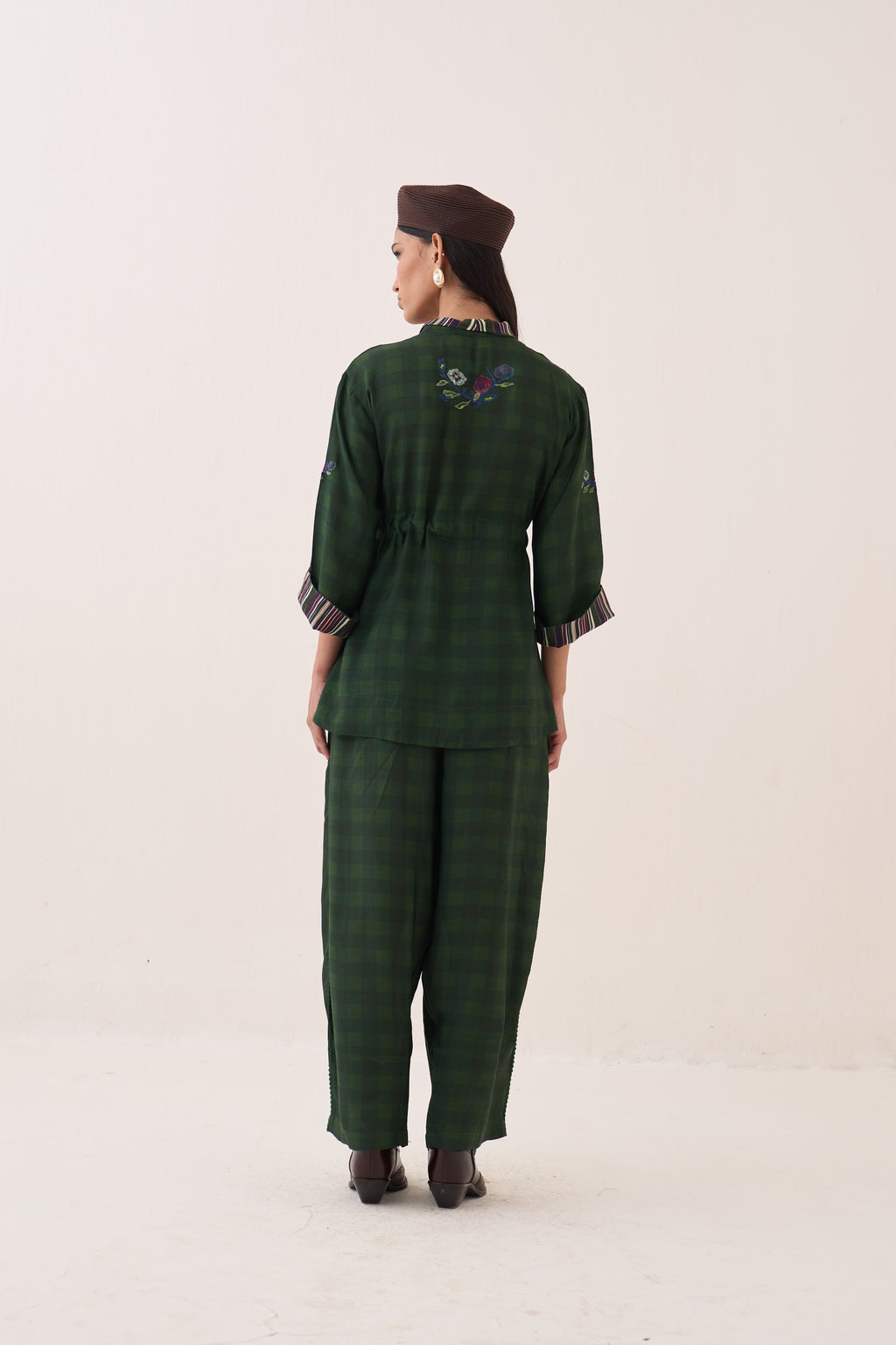 Gingham Green Jacket Set - view 5