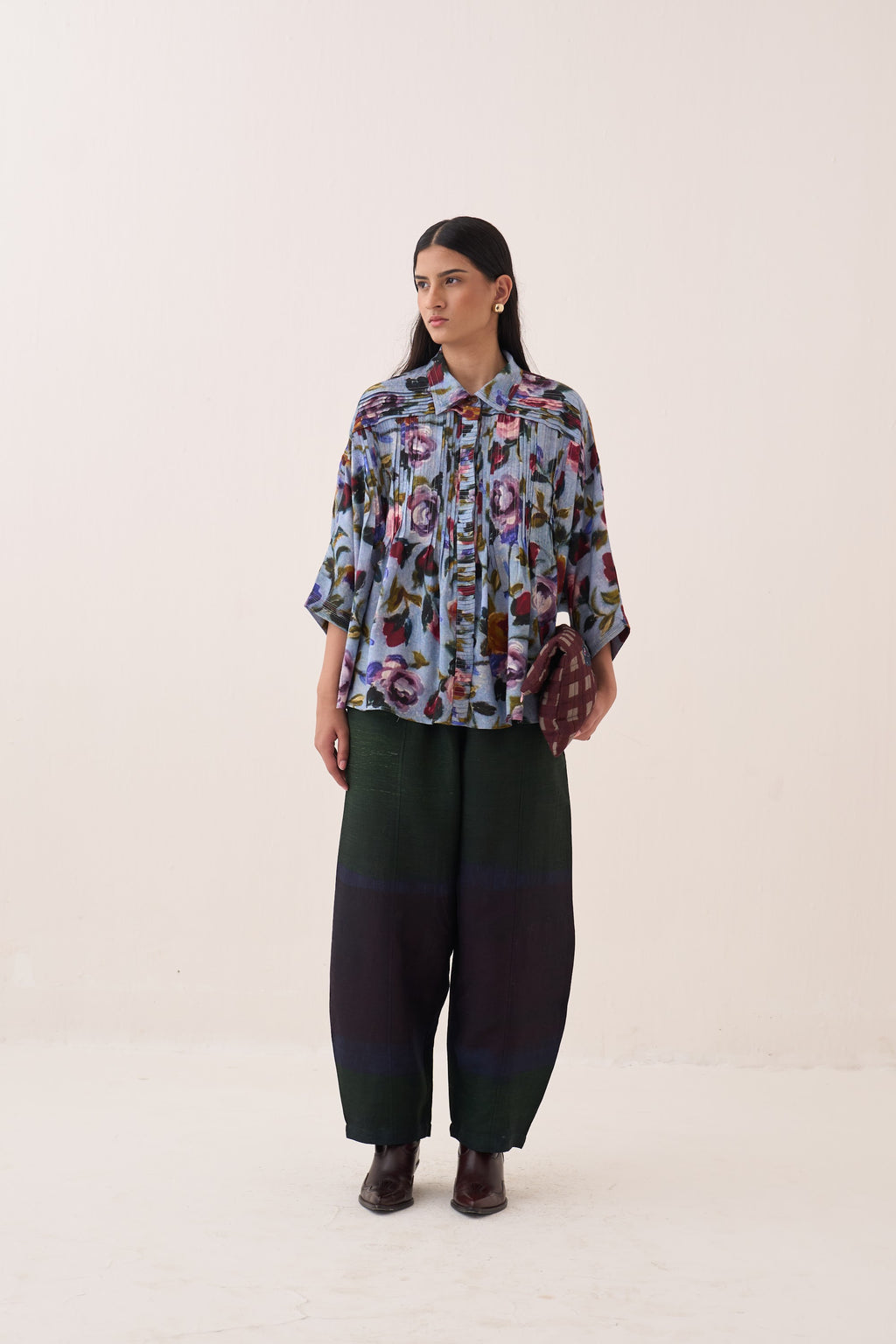 Uday Pintuck Shirt Set - view 6