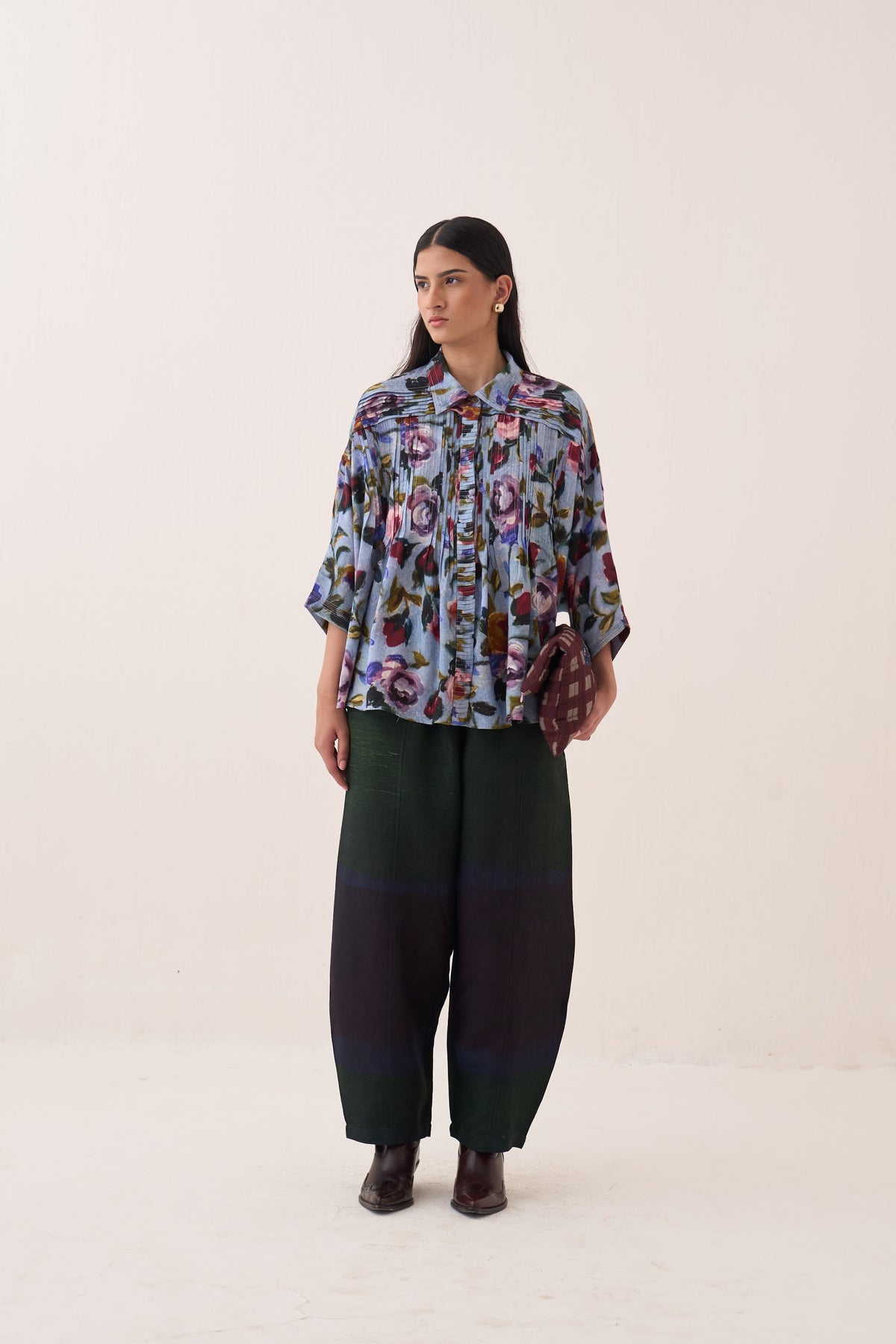 Uday Pintuck Shirt Set - view 6
