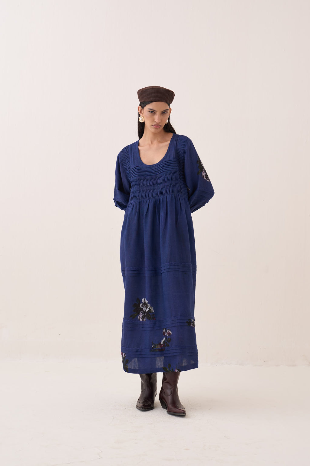 Indraneel Pintuck dress - view 4