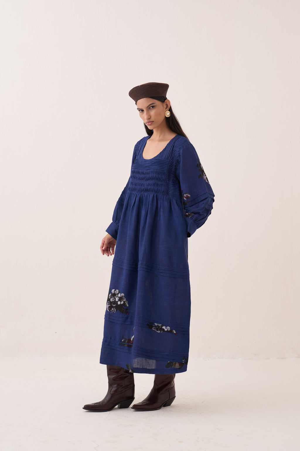 Indraneel Pintuck dress - view 5