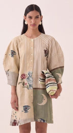 Nakshatra Bubble Sleeve Dress - view 2
