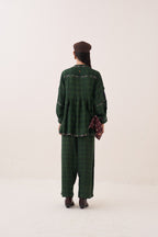 Gingham Green Pintuck Top Set - view 5