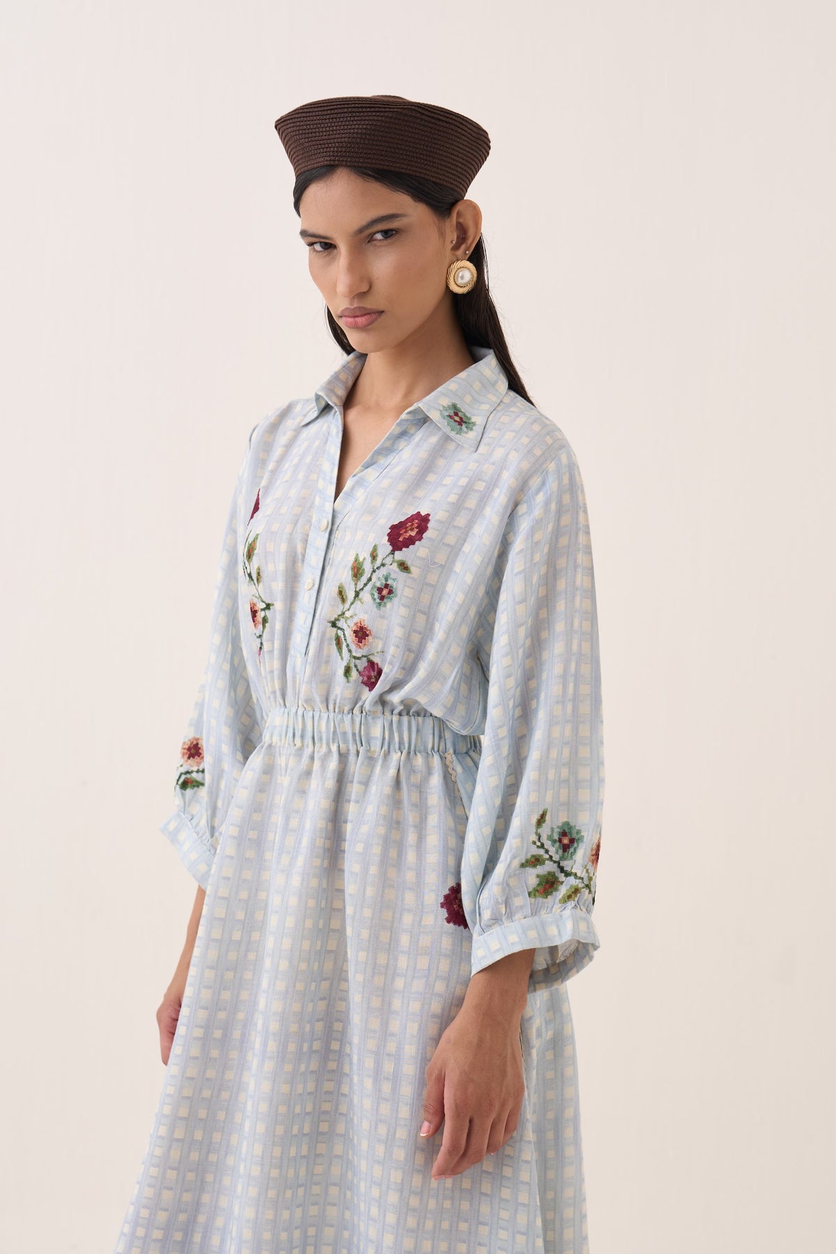 Gingham Poem Dress - view 2