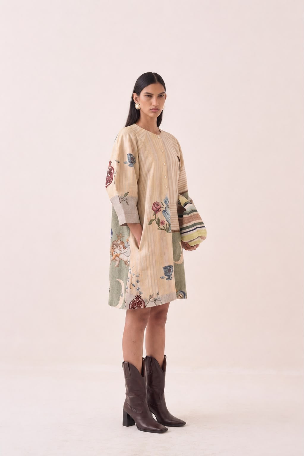 Nakshatra Bubble Sleeve Dress - view 1