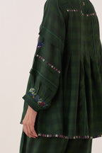 Gingham Green Pintuck Top Set - view 7
