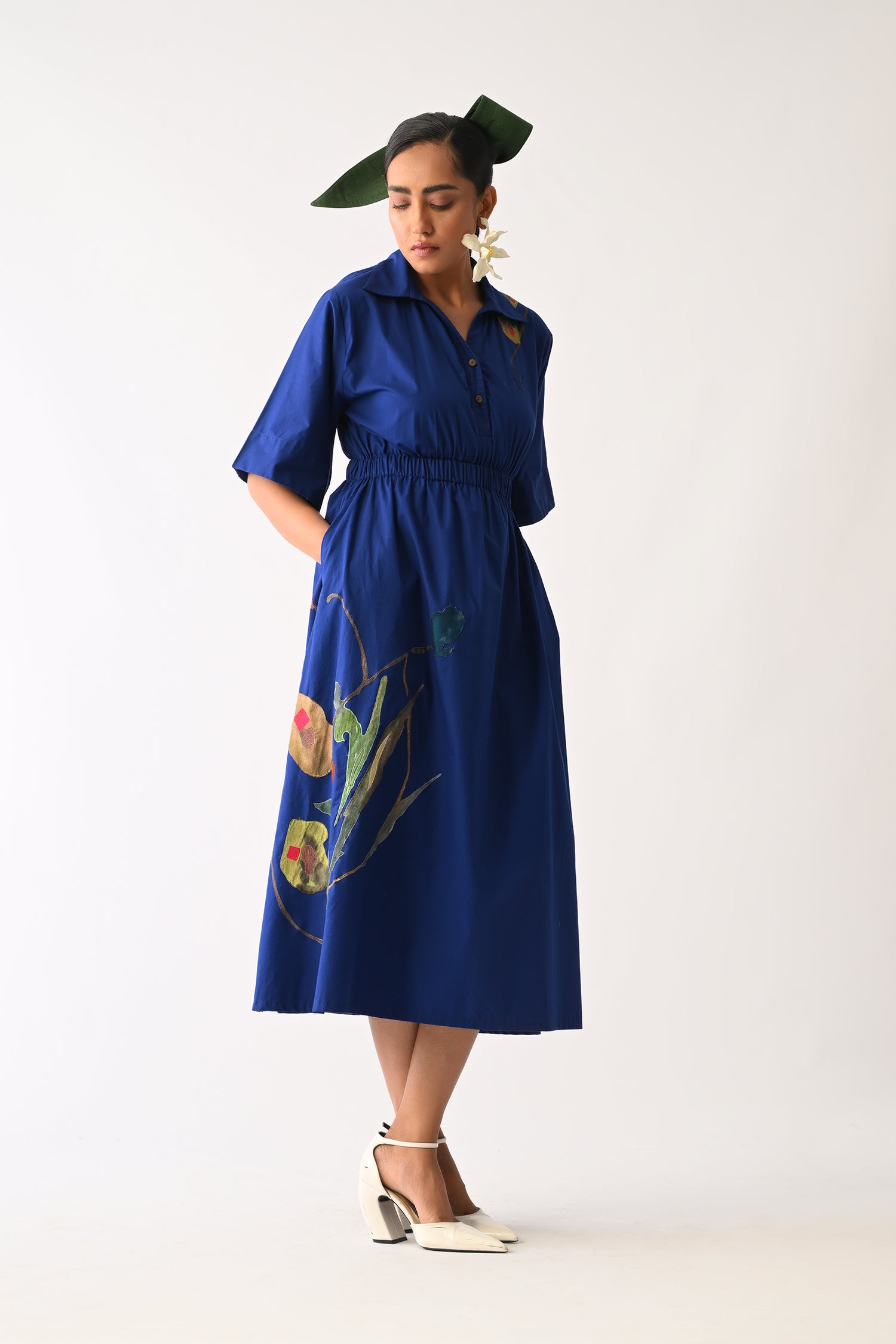 Botanica RB Poem Aline Appliqué Dress