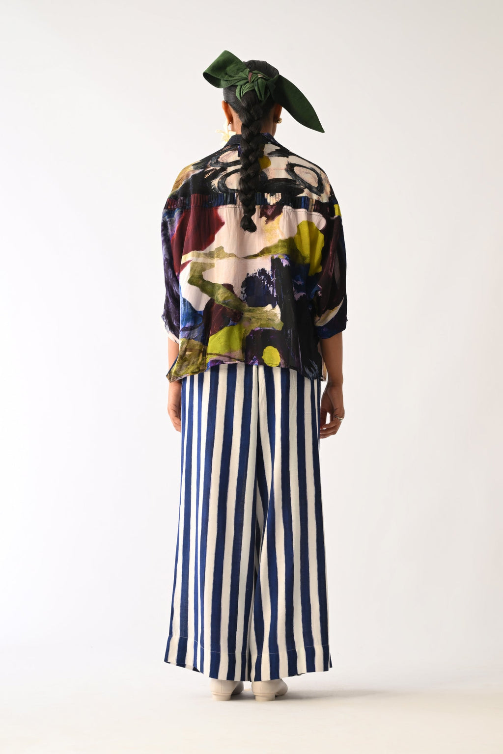 Cobalis Pintuck Shirt Set