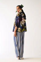 Cobalis Pintuck Shirt Set