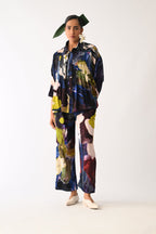 Cobalis Pintuck Shirt Set