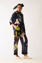Cobalis Pintuck Shirt Set