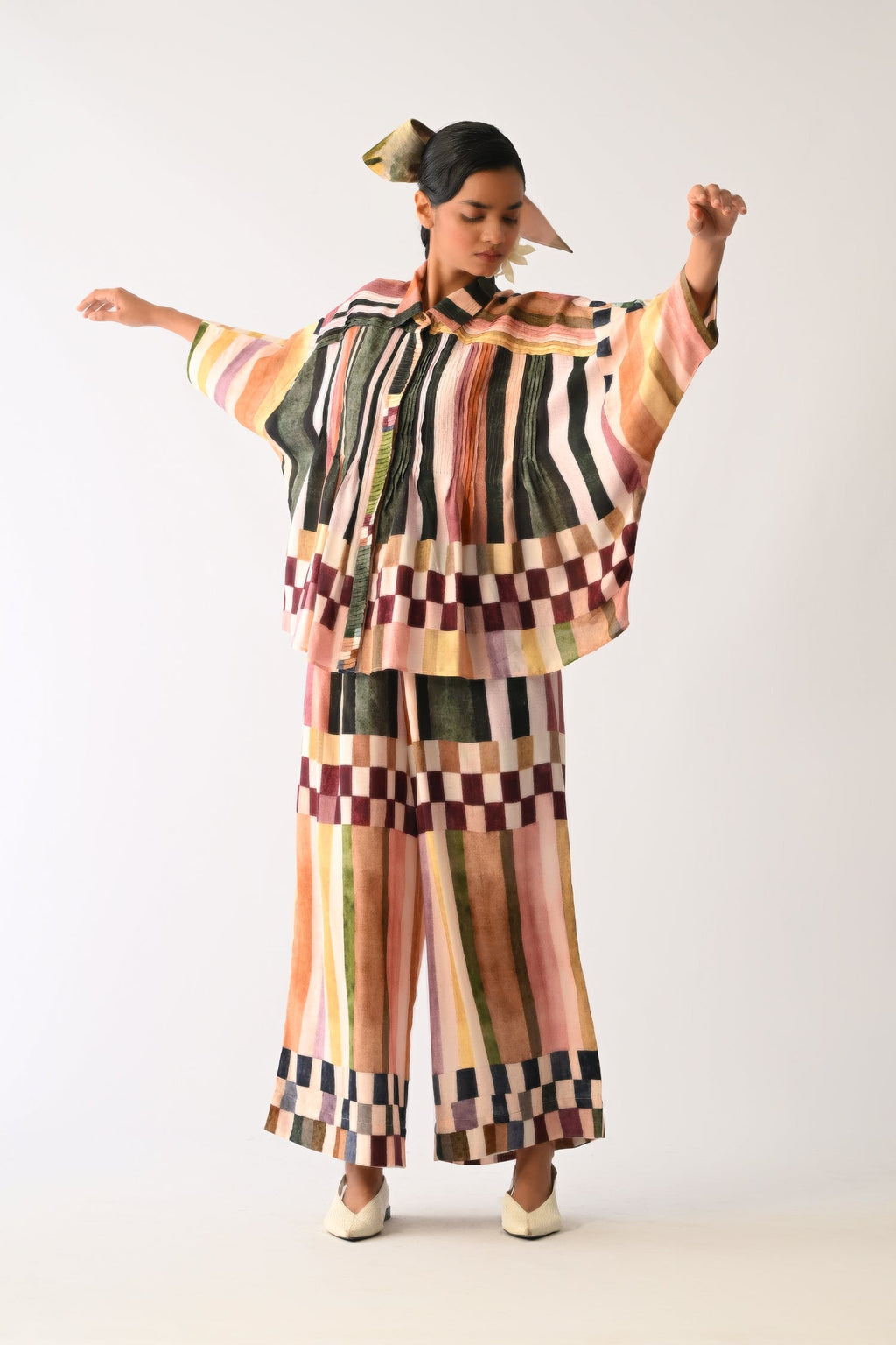 MOSaic Pintuck Shirt Set
