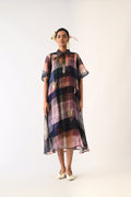 Afterglow Overlay Appliqué Dress