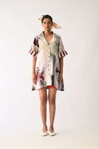 Halo Trench Aline Short Dress