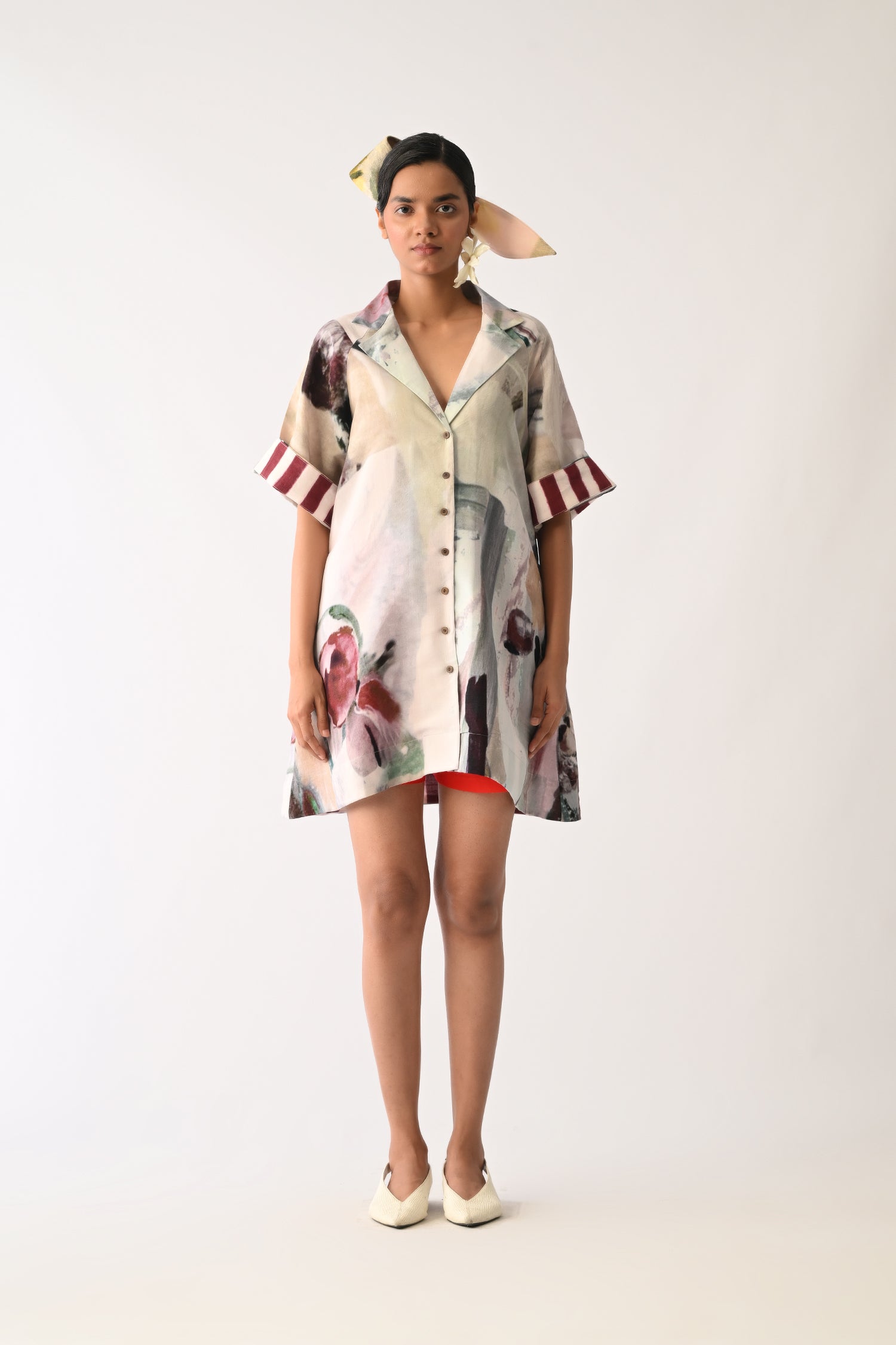 Halo Trench Aline Short Dress