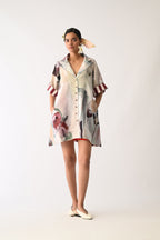 Halo Trench Aline Short Dress