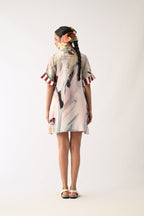 Halo Trench Aline Short Dress