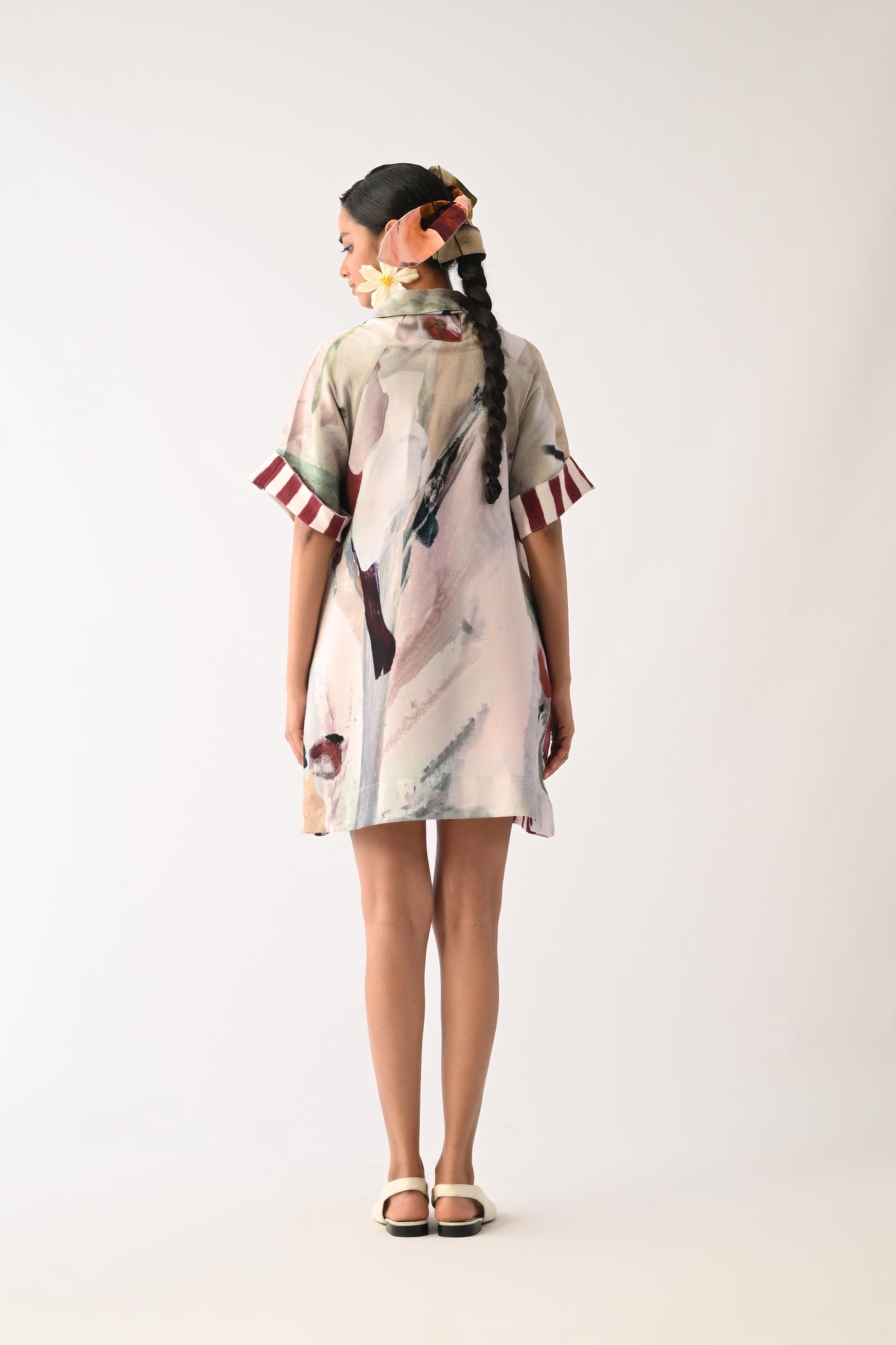 Halo Trench Aline Short Dress