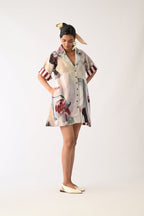 Halo Trench Aline Short Dress