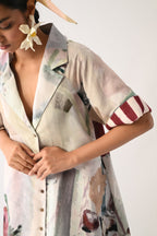 Halo Trench Aline Short Dress