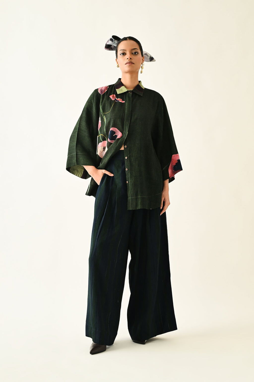 Navy Stripes PP Pant