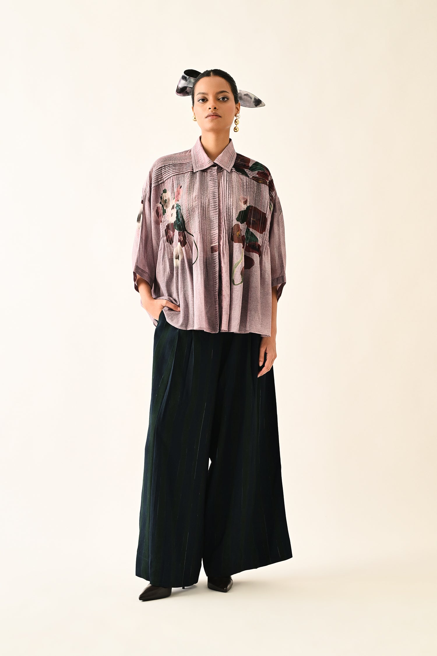 Dusk Pink Shirt Set
