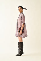 Dusk Pink  Aline Short Dress