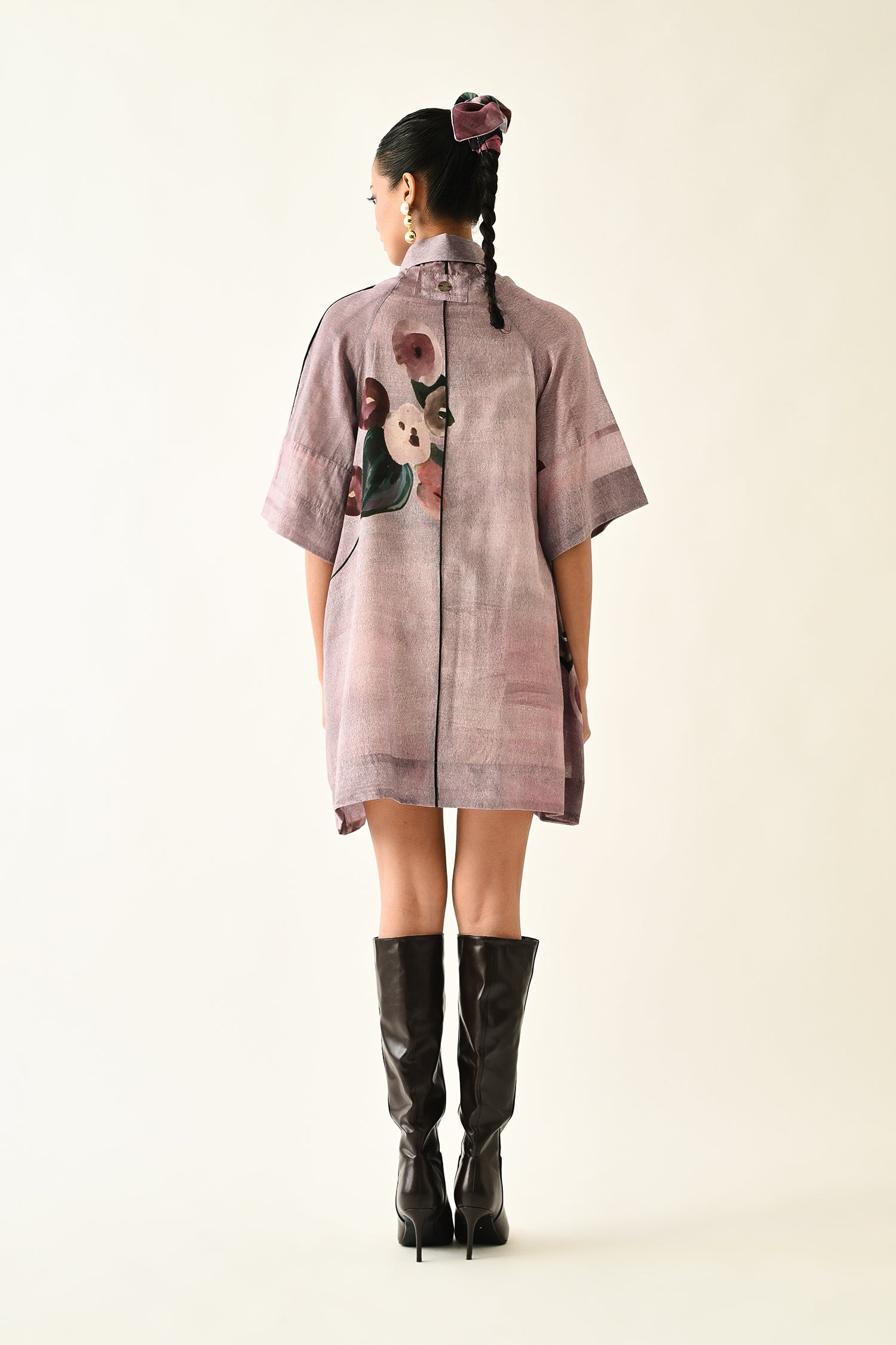 Dusk Pink  Aline Short Dress