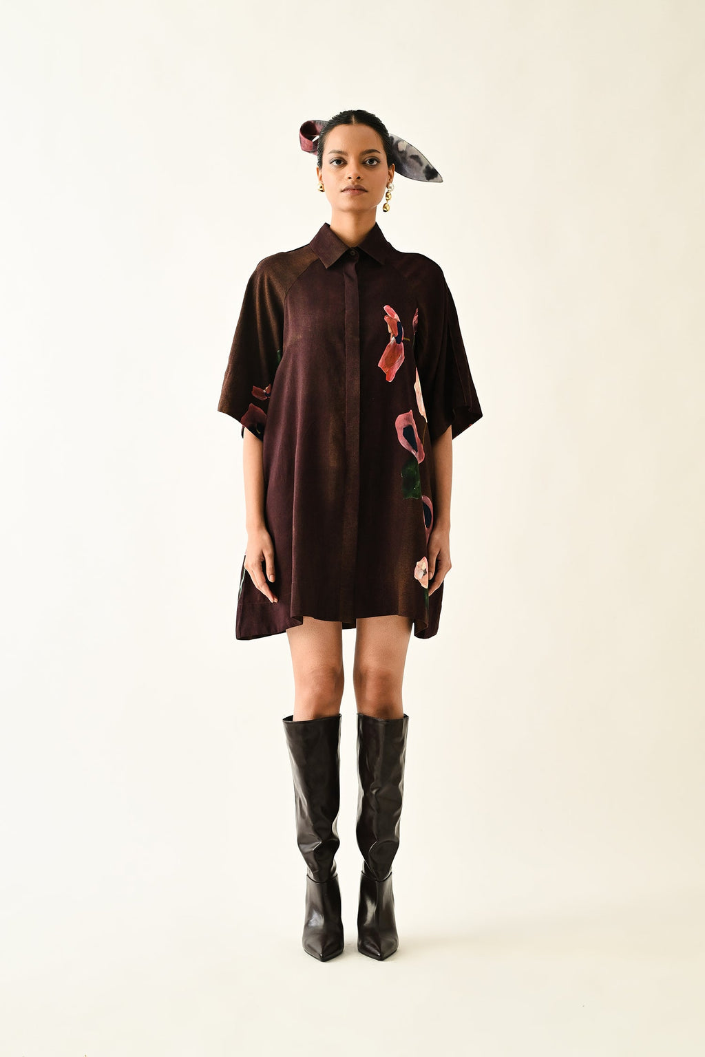Earth Bloom Aline Short Dress