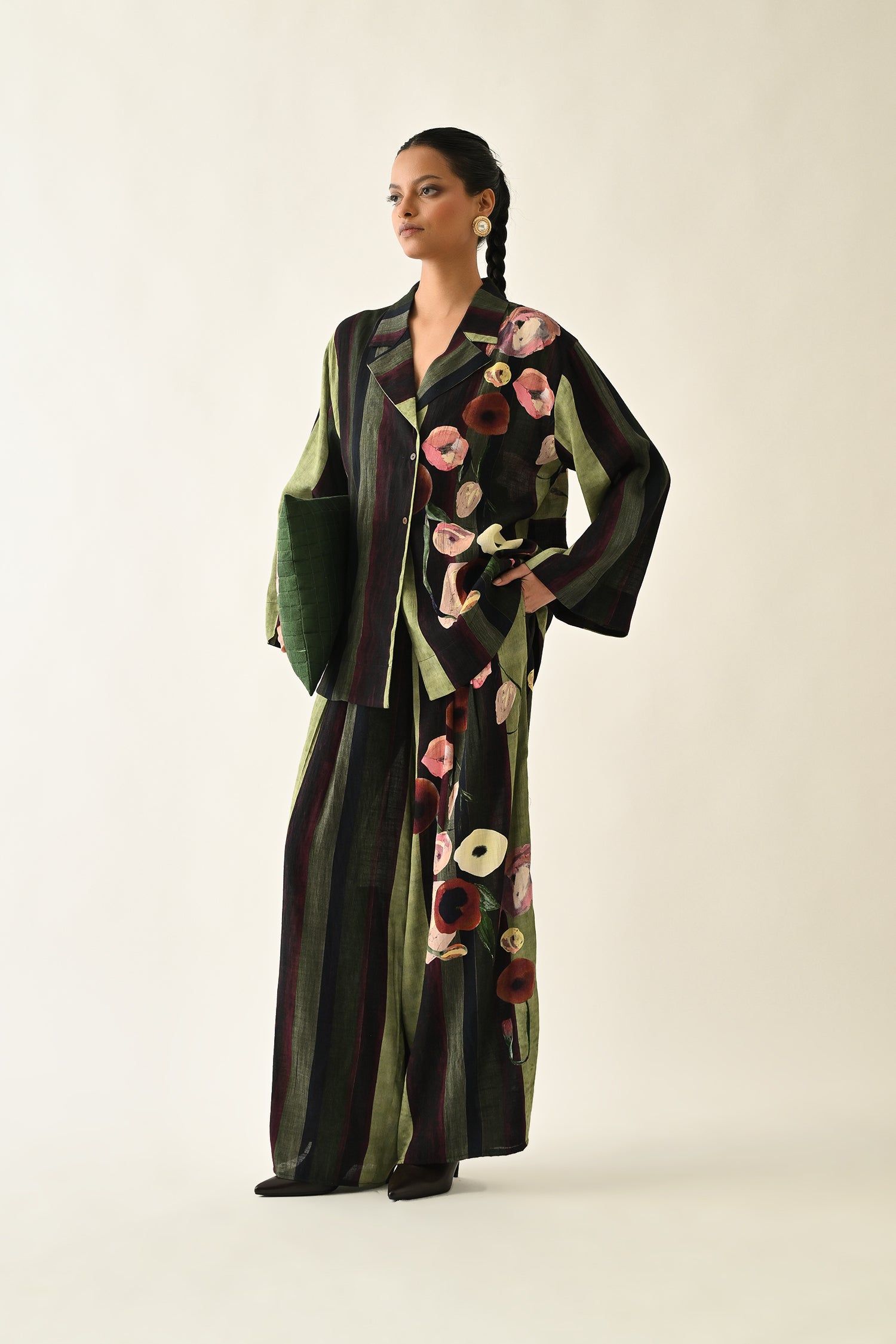 MOSs Stripes Jacket Set