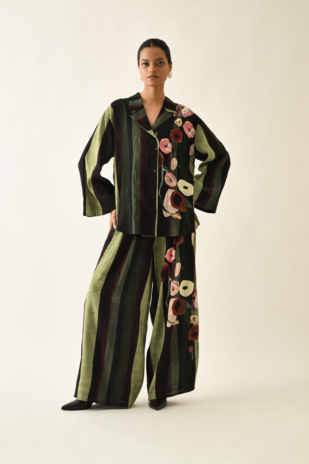 Moss Stripes PP Pant