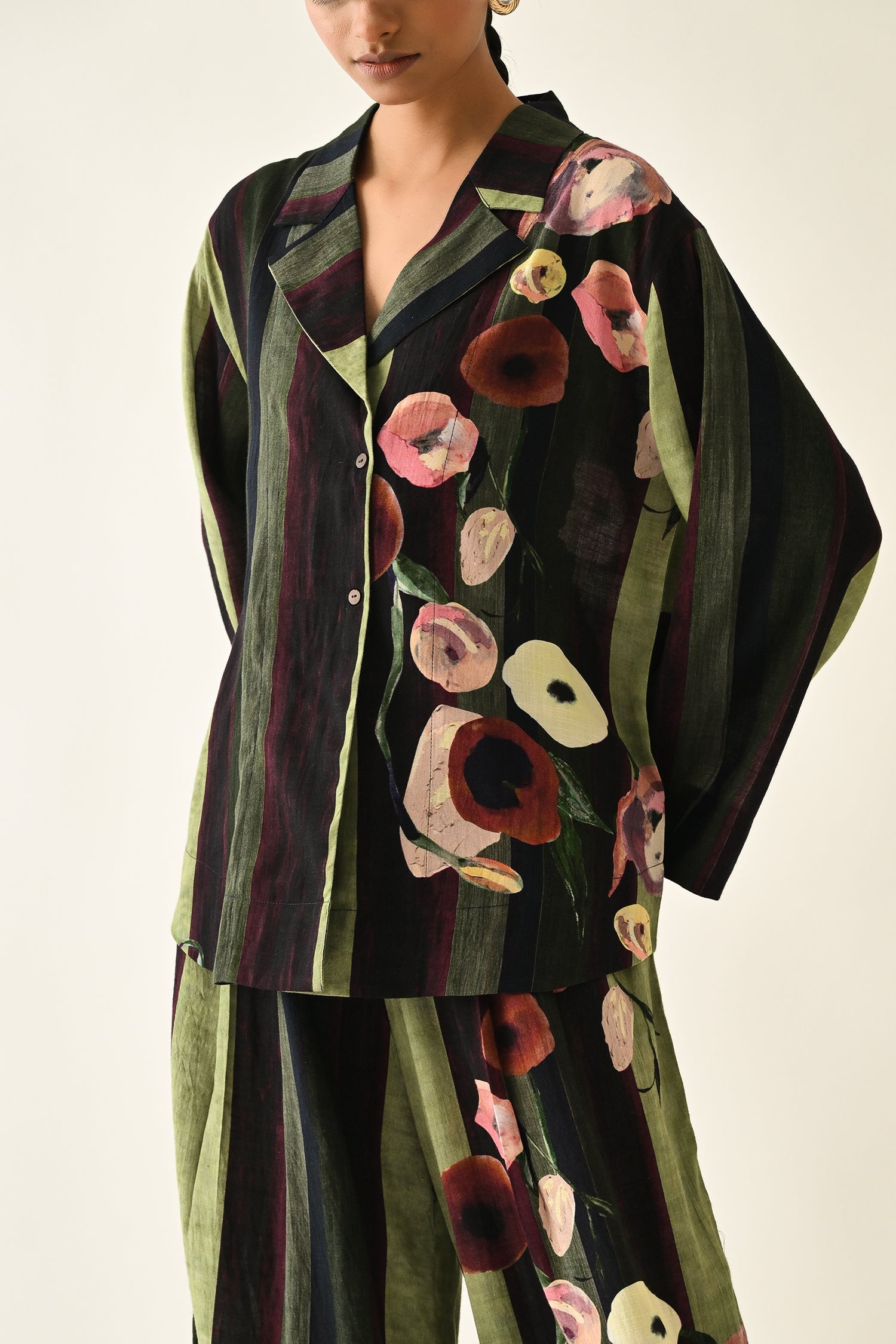 MOSs Stripes Jacket Set