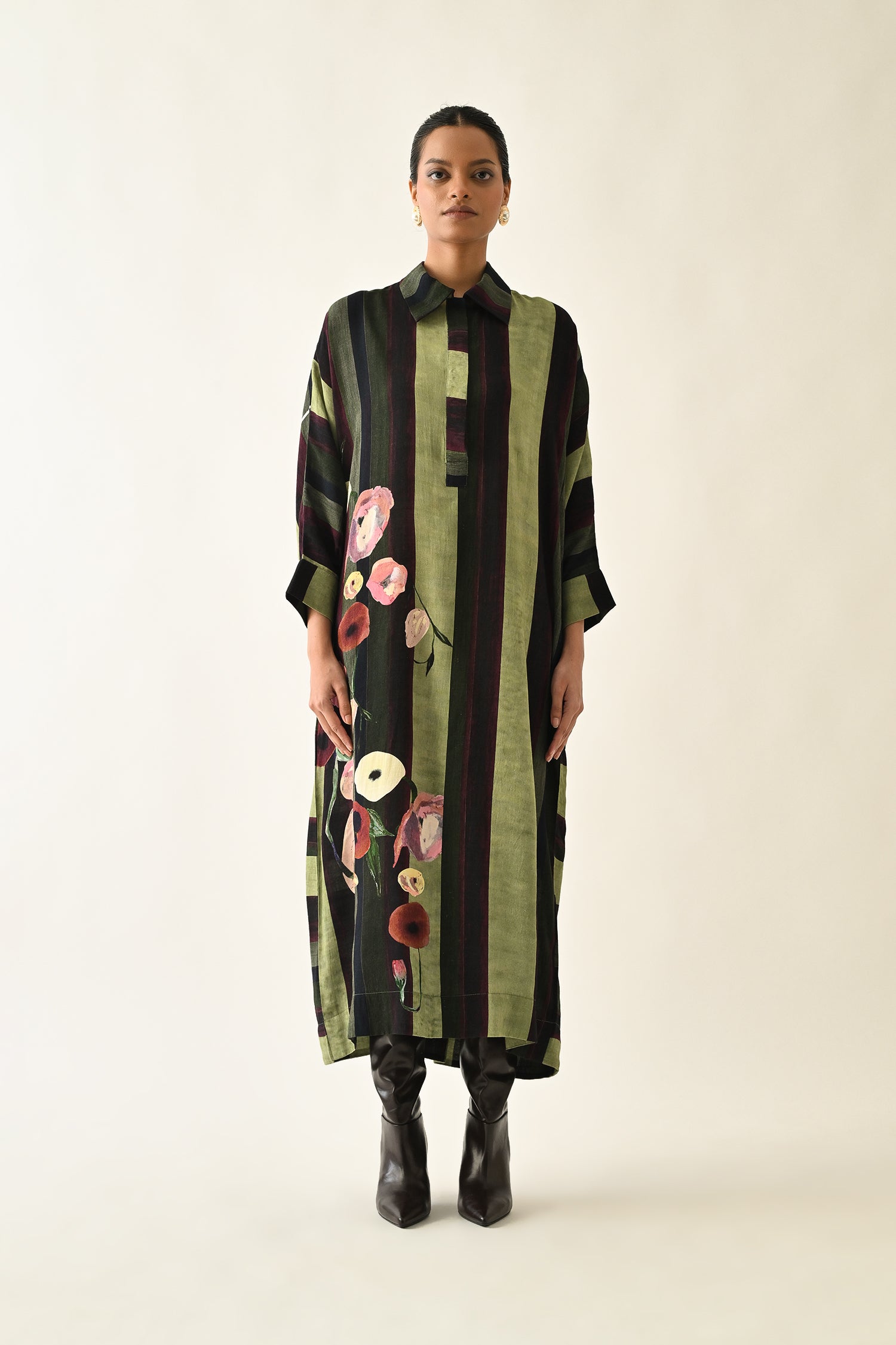 Moss Stripes MH Dress