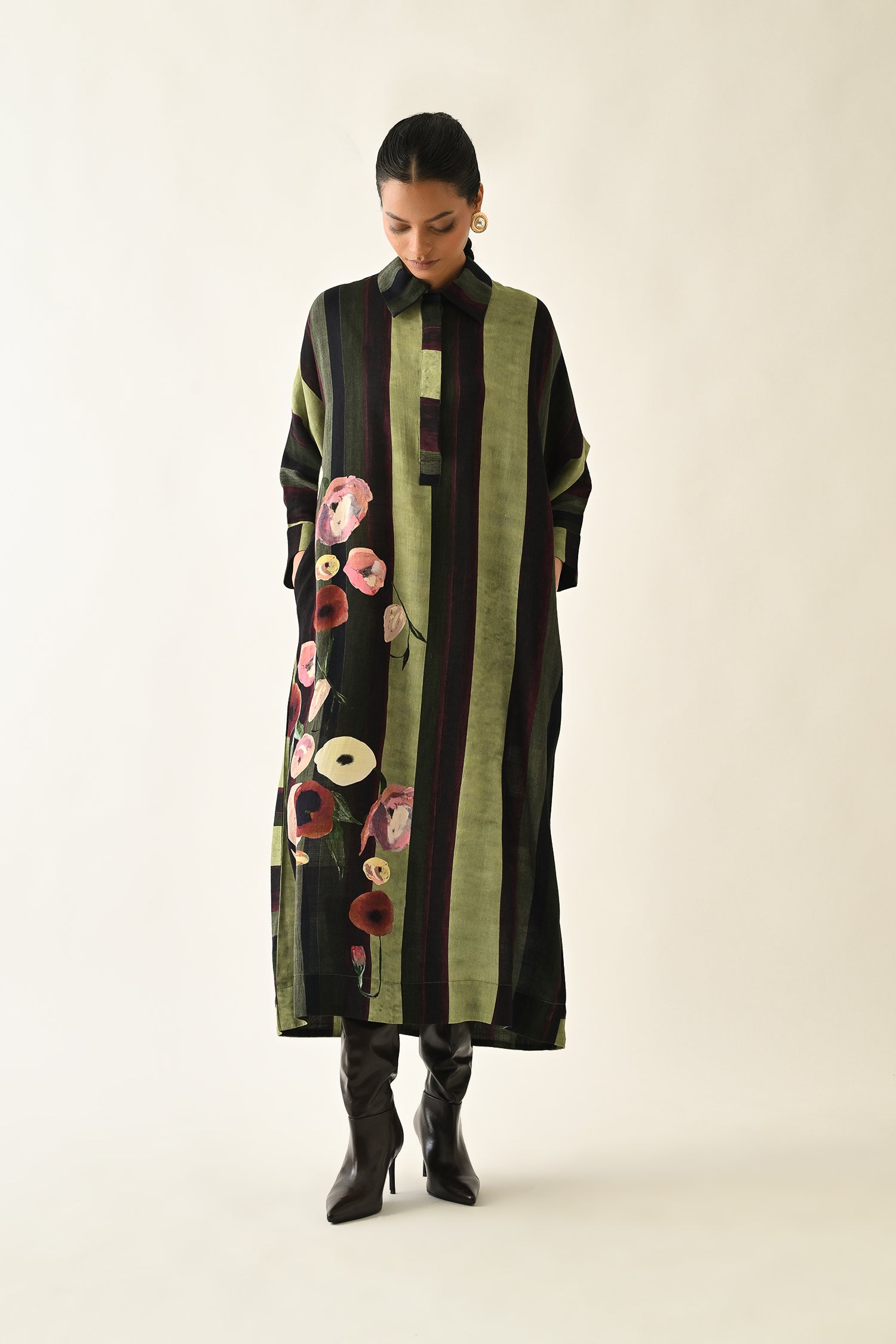 Moss Stripes MH Dress