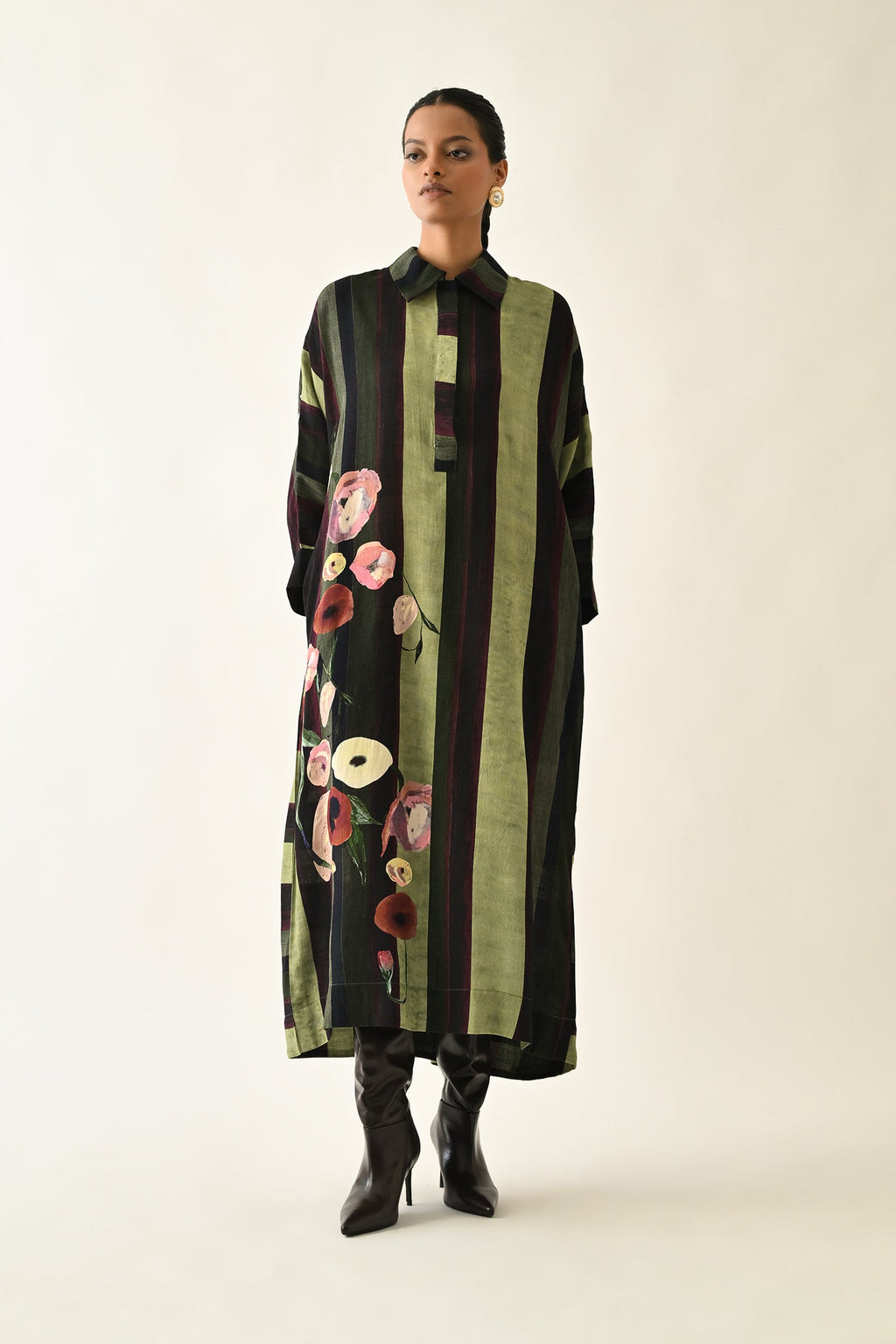 Moss Stripes MH Dress